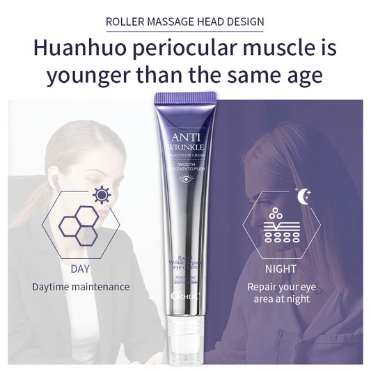 Wrinkle Anti Dark Circle Eye Cream Roller Massager